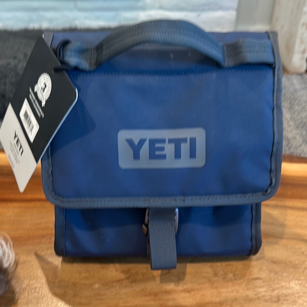 YETI Blue lunch bag Water-Resistant Durable Design